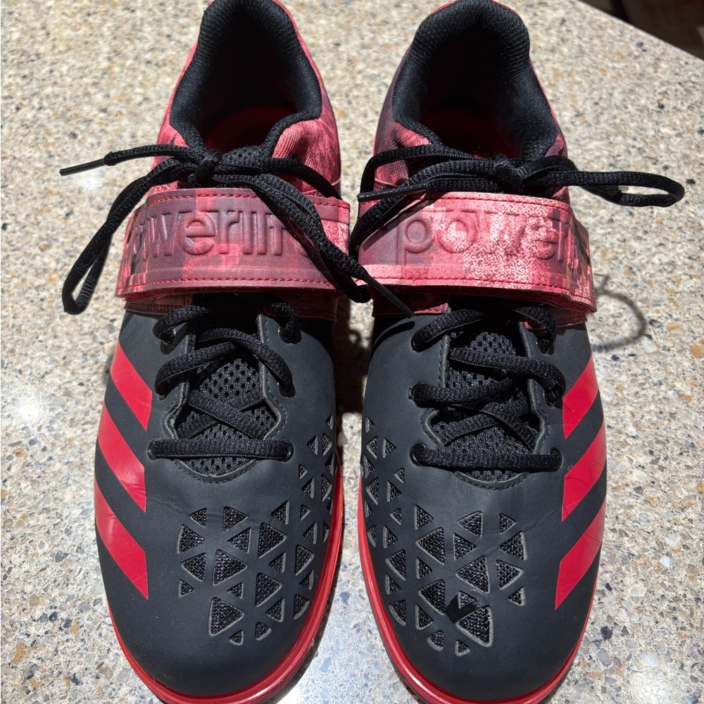 adidas Men’s Black and Red Sneakers
